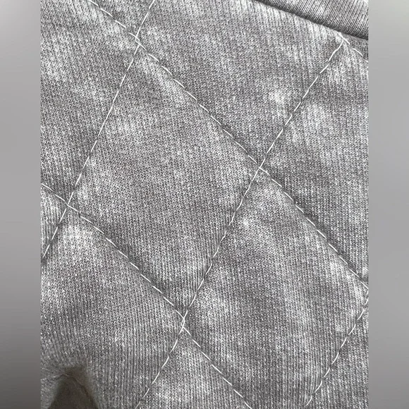 Jane and Delancey Quilted Shirt Jacket Mineral Wash Diamond quilt Gray Sz XL - Picture 5 of 7